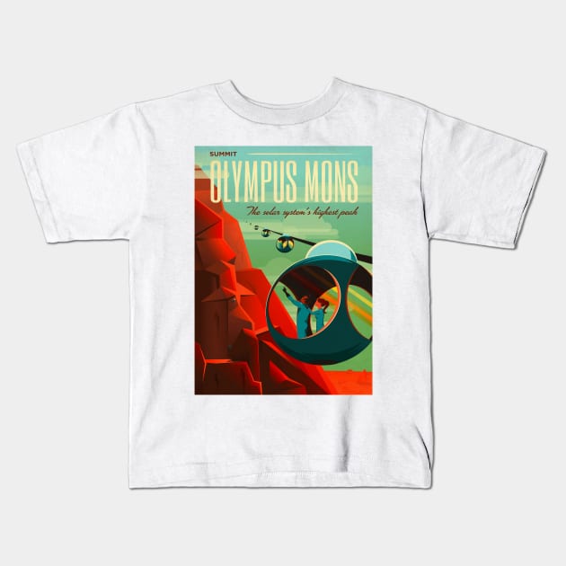 Olympus Mons - Space Travel Kids T-Shirt by Culturio